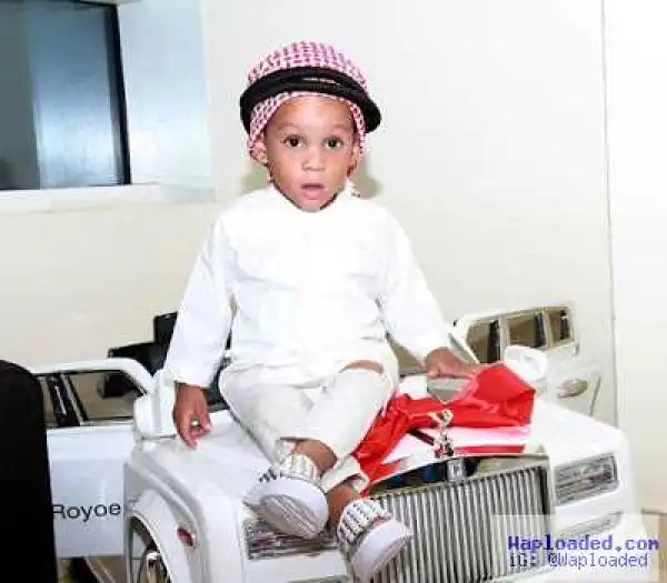 Toyin Lawani Releases New Photos to Celebrate Son